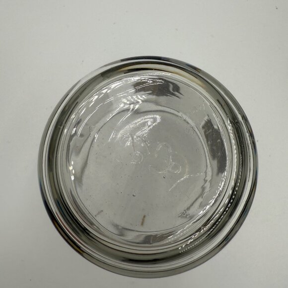 Vintage Libbey Silver Leaf Frosted Glass Set of 8 Mid Century Modern Style 3” - Picture 4 of 8